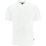 Boss Erkek Polo Yaka Regular Fit Pamuklu Kısa Kollu Beyaz Polo Yaka T-Shirt 50468362-100 - XL