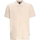 Boss Erkek Polo Yaka Regular Fit Pamuklu Kısa Kollu Ekru Polo Yaka T-Shirt 50468362-131 - 2XL