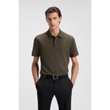 Boss Erkek Polo Yaka Regular Fit Pamuklu Kısa Kollu Koyu Kahve Polo Yaka T-Shirt 50468362-342 - 3XL