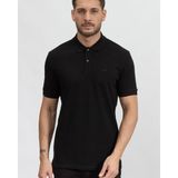 Boss Erkek Polo Yaka Regular Fit Pamuklu Kısa Kollu Siyah Polo Yaka T-Shirt 50468362-001 - 2XL