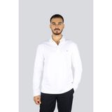 Boss Erkek Polo Yaka Uzun Kollu Pamuklu Rahat Kesim Beyaz1 Polo Yaka T-Shirt 50523917-103 - XL