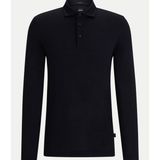 Boss Erkek Polo Yaka Uzun Kollu Pamuklu Rahat Kesim Lacivert Polo Yaka T-Shirt 50504063-404 - 3XL