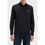Boss Erkek Polo Yaka Uzun Kollu Pamuklu Rahat Kesim Lacivert1 Polo Yaka T-Shirt 50523917-406 - 4XL