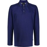 Boss Erkek Polo Yaka Uzun Kollu Pamuklu Rahat Kesim Polo Yaka T-Shirt 50500462-508 - Mavi