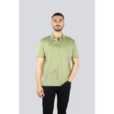 Boss Erkek Polo Yaka Yaprak Desenli Kısa Kol Yeşil Polo Yaka T-Shirt 50536756-311 - 2XL