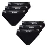 BOSS Erkek Power slip külot külot pamuk streç 6'lı paket, -001 Siyah, M