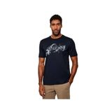Boss Erkek Rahat Kalıp Yuvarlak Yakalı Pamuklu Baskılı Kısa Kollu T-Shirt