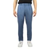 BOSS Erkek Rahat Kesim Chino Pantolon, Pileli, Mavi, 46 Beden