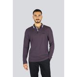 Boss Erkek Regular Fit %100 Pamuklu Uzun Kollu Mor Polo Yaka T-Shirt 50536609-517