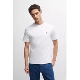 Boss Erkek Regular Fit Bisiklet Yaka Marka Logolu Beyaz T-Shirt 50520298-100 - XS