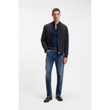 Boss Erkek Regular Fit Fermuarlı Pamuklu Uzun Kollu Lacivert Ceket 50557853-404 - 2XL