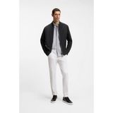Boss Erkek Regular Fit Fermuarlı Pamuklu Uzun Kollu Siyah Ceket 50557853-001 - XL