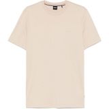 Boss Erkek Regular Fit Kısa Kollu Düz Bisiklet Yaka Ekru T-Shirt 50468347-275 - M