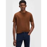 Boss Erkek Regular Fit Kısa Kollu Düz Bisiklet Yaka Kahverengi1 T-Shirt 50468347-217 - M