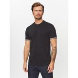 Boss Erkek Regular Fit Kısa Kollu Düz Bisiklet Yaka Siyah T-Shirt 50501097-001 - 5XL