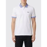 Boss Erkek Regular Fit Logo Baskılı Kısa Kollu Pamuklu Beyaz Polo Yaka T-Shirt 50559369-100