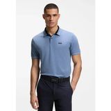 Boss Erkek Regular Fit Logo Baskılı Kısa Kollu Pamuklu Mavi Polo Yaka T-Shirt 50559369-459 - 2XL