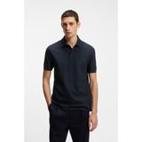 Boss Erkek Regular Fit Monogram Logolu %100 Pamuklu Kısa Kollu Lacivert Polo Yaka T-Shirt 50557403-404 - XL