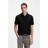 Boss Erkek Regular Fit Monogram Logolu %100 Pamuklu Kısa Kollu Siyah Polo Yaka T-Shirt 50557403-001 - 2XL