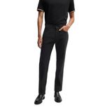 BOSS Erkek Regular Fit Normal Bel Düz Paça Pantolon, Siyah, 32/32