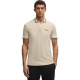 Boss Erkek Regular Fit Polo Yaka Pamuklu Kısa Kollu Bej Polo Yaka T-Shirt 50469102-272 - XL