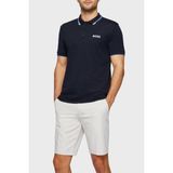 Boss Erkek Regular Fit Polo Yaka Pamuklu Kısa Kollu Lacivert Polo Yaka T-Shirt 50469102-402 - 3XL