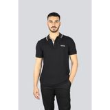 Boss Erkek Regular Fit Polo Yaka Pamuklu Kısa Kollu Siyah Polo Yaka T-Shirt 50469102-009 - 3XL