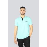 Boss Erkek Regular Fit Polo Yaka Pamuklu Kısa Kollu Yeşil Polo Yaka T-Shirt 50469102-255 - XL