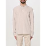 Boss Erkek Regular Fit Uzun Kollu Yakası Desenli Bej Polo Yaka T-Shirt 50531352-275 - 2XL