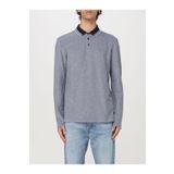 BOSS Erkek Regular Fit Uzun Kollu Yakası Desenli Lacivert Polo Yaka T-Shirt -404 50531352