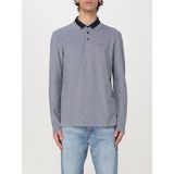 Boss Erkek Regular Fit Uzun Kollu Yakası Desenli Lacivert Polo Yaka T-Shirt 50531352-404 - XL