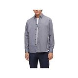 BOSS Erkek Rickert Regular-Fit gömlek, organik Oxford pamuk, Navy418, S