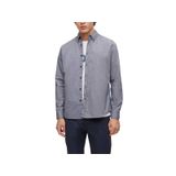 BOSS Erkek Rickert Regular-Fit gömlek, organik Oxford pamuk, Navy418, XS