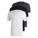 BOSS Erkek Rn 3p Co T-Shirt,Open Miscellaneous 961,S