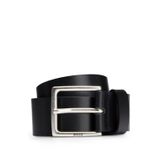 BOSS Erkek Rummi Sz40 Kemer İtalyan Derisi Metal Detaylar Antik Görünümlü, Black1, 110