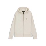 BOSS Erkek Saggy Future Relaxed-Fit kapüşonlu sweatshirt, pamuk karışımı, Double-B-monogramlı, beyaz, M
