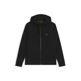 BOSS Erkek Saggy Future Relaxed-Fit kapüşonlu sweatshirt, pamuk karışımı, Double-B-monogramlı, siyah 001 M