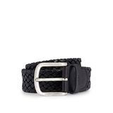 BOSS Erkek Sash-Wn2 Sz35 dokuma kemer deri kayış üzerinde logo, siyah 1, 105