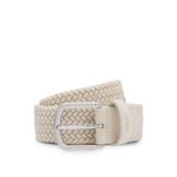 BOSS Erkek Sash-WnE-Sd Sz35 dokuma kemer, deri süslemeli, Açık Bej 281, 95