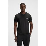 Boss Erkek Slim Fit Koku Kontrolü Sağlayan Yuvarlak Yakalı Kısa Kollu Siyah T-Shirt 50543328-001 - XL
