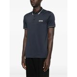 Boss Erkek Slim Fit Kontrast Logolu Kısa Kollu Lacivert T-Shirt 50506203-407