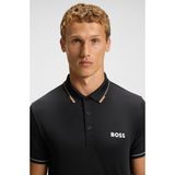Boss Erkek Slim Fit Kontrast Logolu Kısa Kollu Siyah T-Shirt 50506203-005