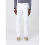 Boss Erkek Slim Fit Rahat Esnek Denim Kumaş Dar Paça Beyaz Jeans 50540492-100 - 30 / 32