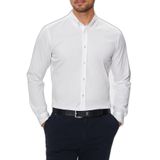 BOSS Erkek Slim Fit Uzun Kollu Gömlek, Beyaz, 3XL
