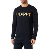 BOSS Erkek sweatshirt, Koyu mavi, S