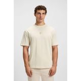 BOSS Erkek T-Shirt,%100 Pamuk, Beyaz, XL Beden