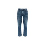Boss Erkek Taşlı Görünümlü Normal Kalıp Düz Paça Esnek Pamuklu Denim Mavi Jeans 50555048-422 - 38 / 32