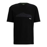 BOSS Erkek Tee Titanium T-Shirt, siyah 1, S