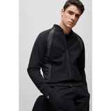 Boss Erkek Uzun Kollu Fermuarlı Marka Logolu Siyah Ceket 50495925-001 - 2XL