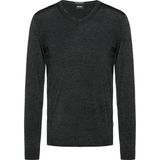 Boss Erkek V Yaka Slim Fit Uzun Kollu Siyah Kazak 50378576-SIYAH - 3XL